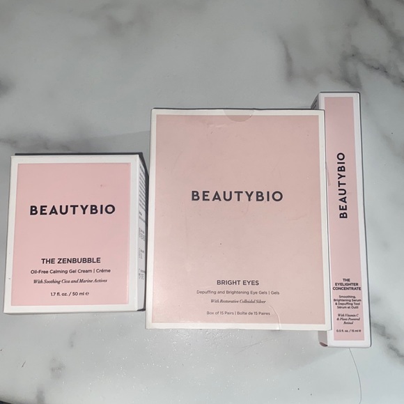 Skincare for firming and tightening. Contains moisturizer eye gels eye stick